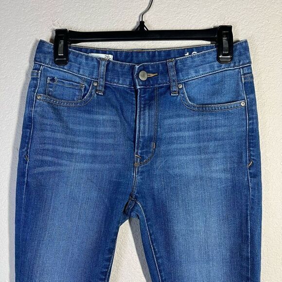 Gap 1969 Womens Blue‎ Denim High Rise Casual Skinny Jeans Size 26P - Picture 2 of 8
